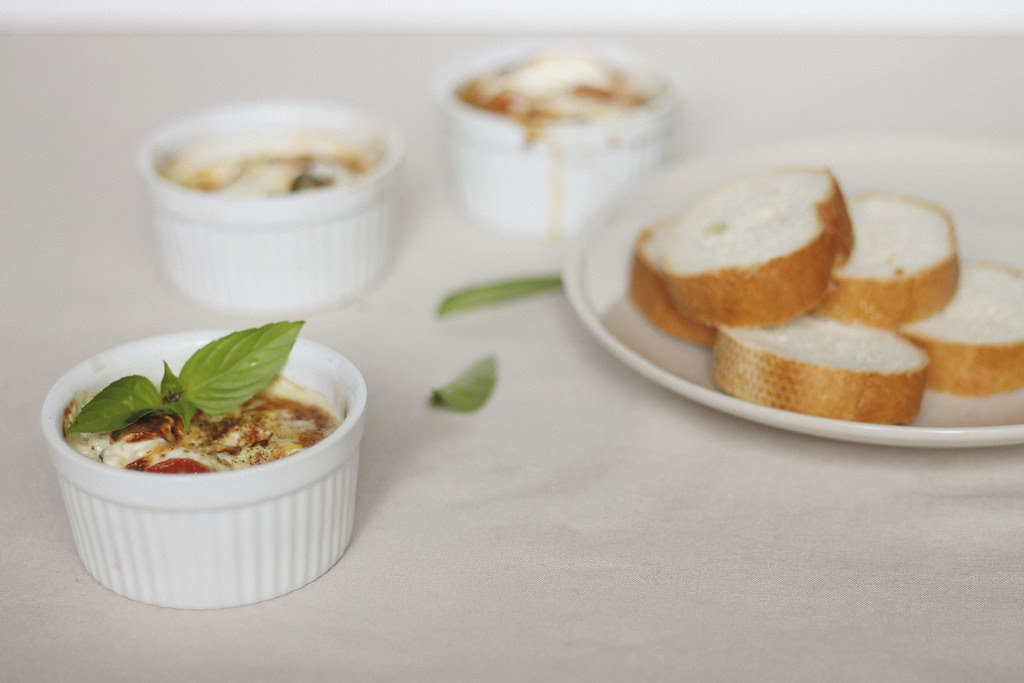 baked eggs and cheese