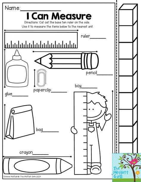  measurement worksheet grade 1 measurement kindergarten measurement