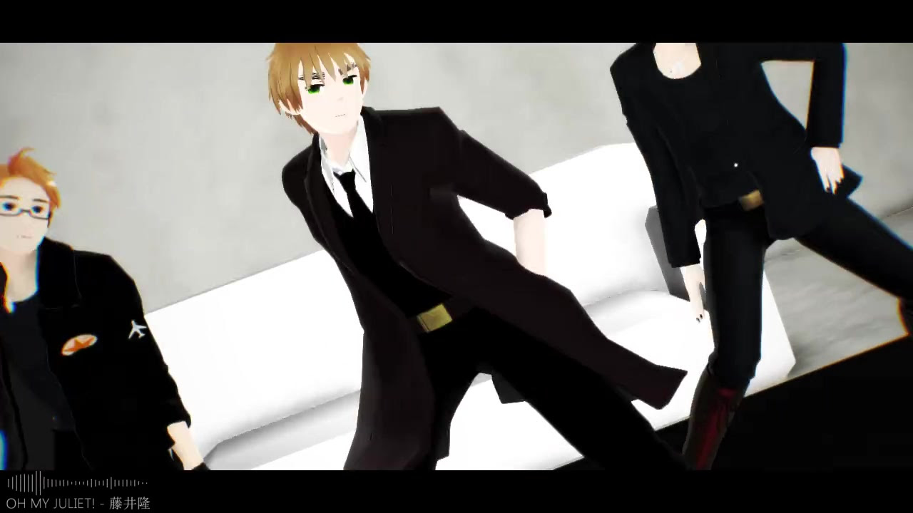 Aph Mmd Oh My Juliet 英 米 加 哔哩哔哩 つロ干杯 Bilibili