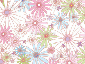 パステルカラーなガーベラの壁紙 Webや印刷物に使えるイラスト 写真素材