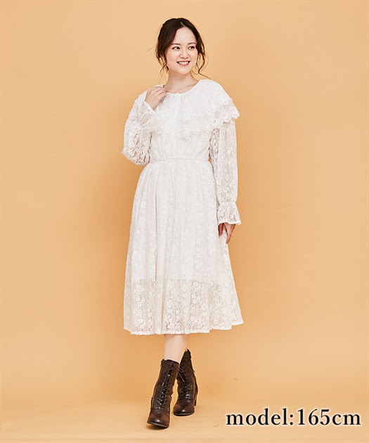 ビックカラー総レースワンピース Web限定商品 Axes Femme Axes Femme Online Shop
