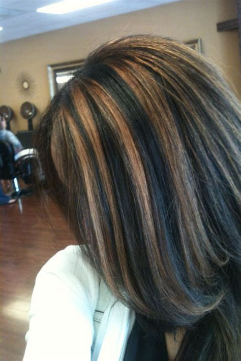 dark natural base  dark caramel highlights  work