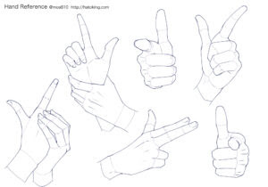 手のイラスト資料集 Hand Reference Hato King