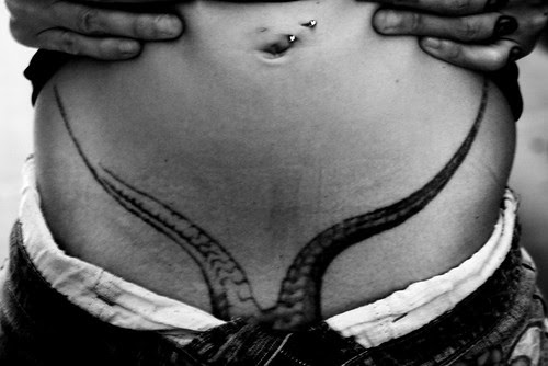 My favourite new unusual and very unique tattoo location for women.