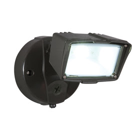 Shop Utilitech Pro 22-Watt Bronze Dusk-to-Dawn Security Light at ...