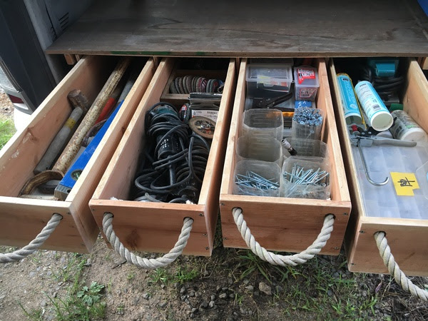 ワンボックス車に引き出しを自作して道具収納 廃材天国 Com