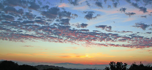 Sunset over SanPablo Bay, Aug 14 2008