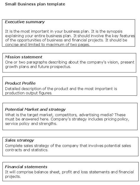 simple small business plan samples - Google Search