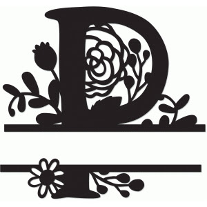 Download Silhouette Design Store - View Design #64636: split monogram p