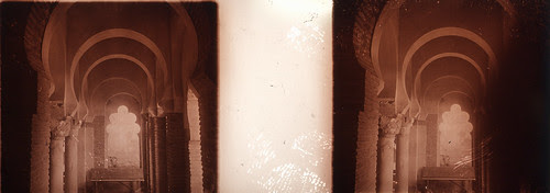 Fotografía estereoscópica de Toledo. Cristo de la luz