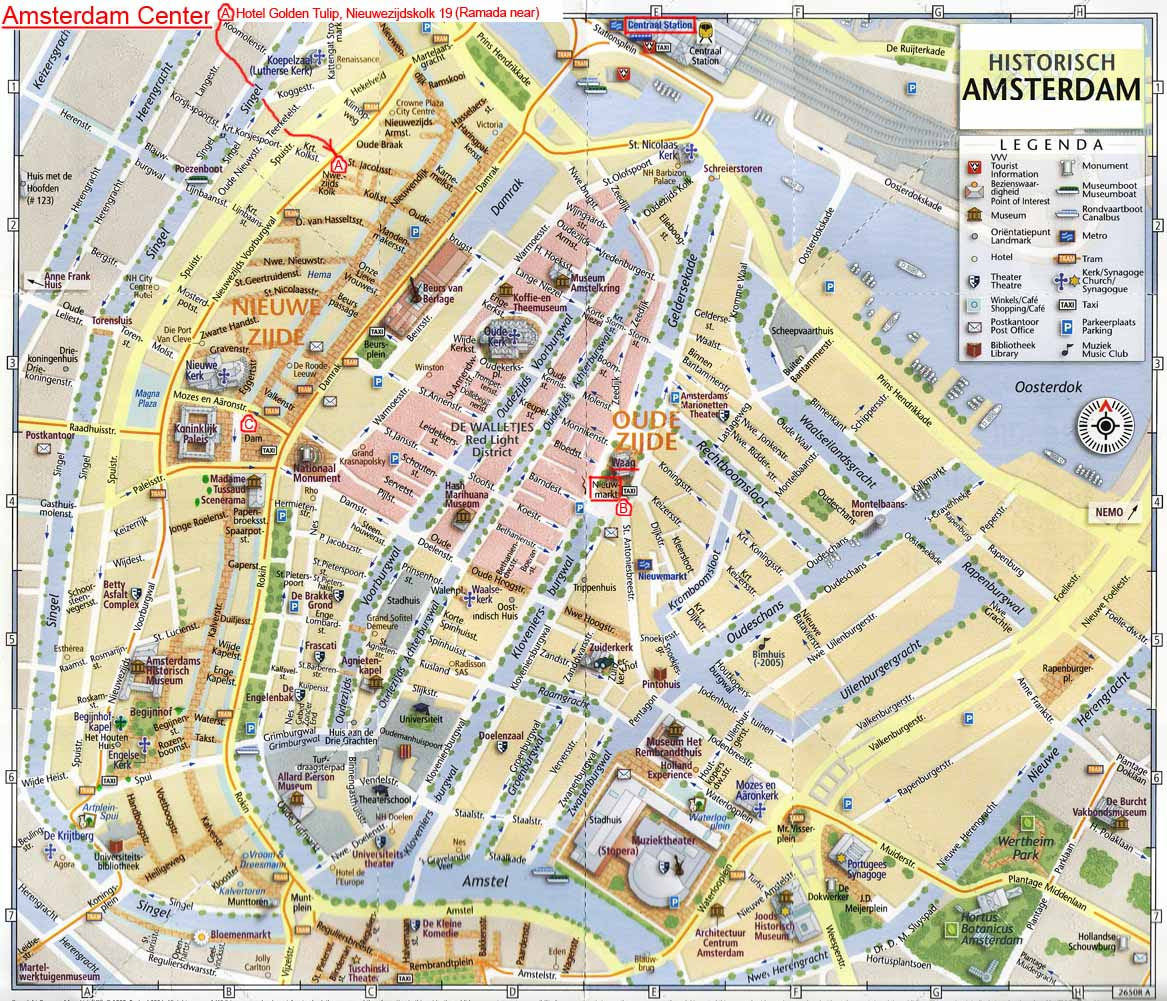 carte touristique amsterdam Carte d'Amsterdam : Plan touristique Amsterdam