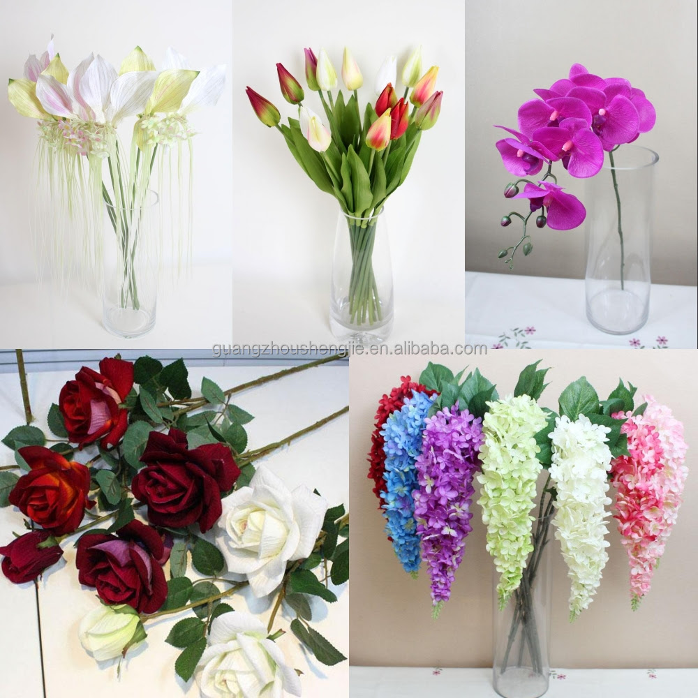 Sjh122525 Artificial Plastic Orchids Artificial Red 