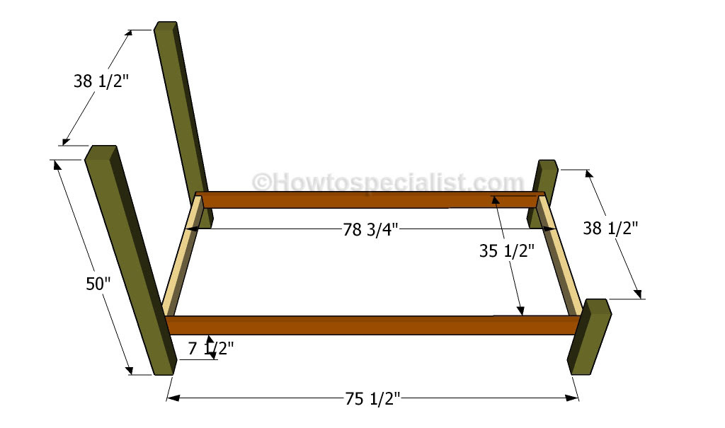 Twin Size Bed Frame Plans PDF Woodworking