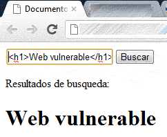 web vulnerable