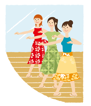 フラダンス入門 イラスト フラダンス教室 700もっとフラを知るために アーカイブ