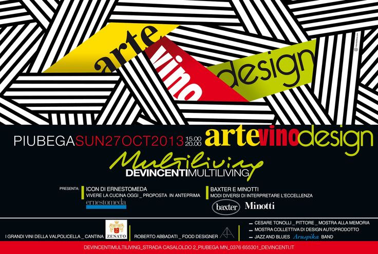 ARTE VINO E DESIGN 2013**** Per il nono anno consecutivo Devincenti ...