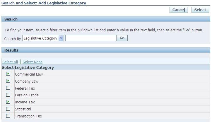 Add Legislative Category