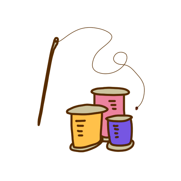 糸と針のイラスト かわいいフリー素材が無料のイラストレイン