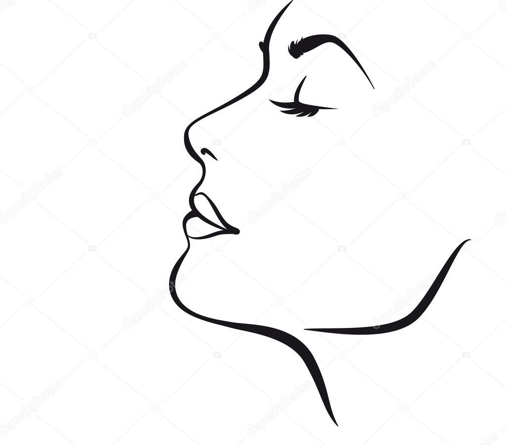 Download Beauty girl face. — Stock Vector © yura_fx #9088284