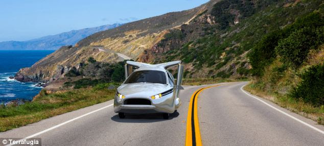 When the TF-X is in drive mode, the wings fold into the side of the car and the rotors, which make it possible to take off in the TF-X from standing still, also fold away and tuck into the chassis