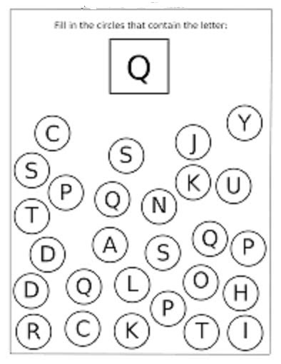  preschool letter q worksheet coloring preschool crafts