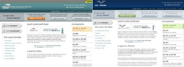 Sisu e Prouni são algumas das opções para quem prestou o Enem 2014 (Foto: Reprodução/Inep)