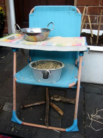 Make an outdoor play kitchen