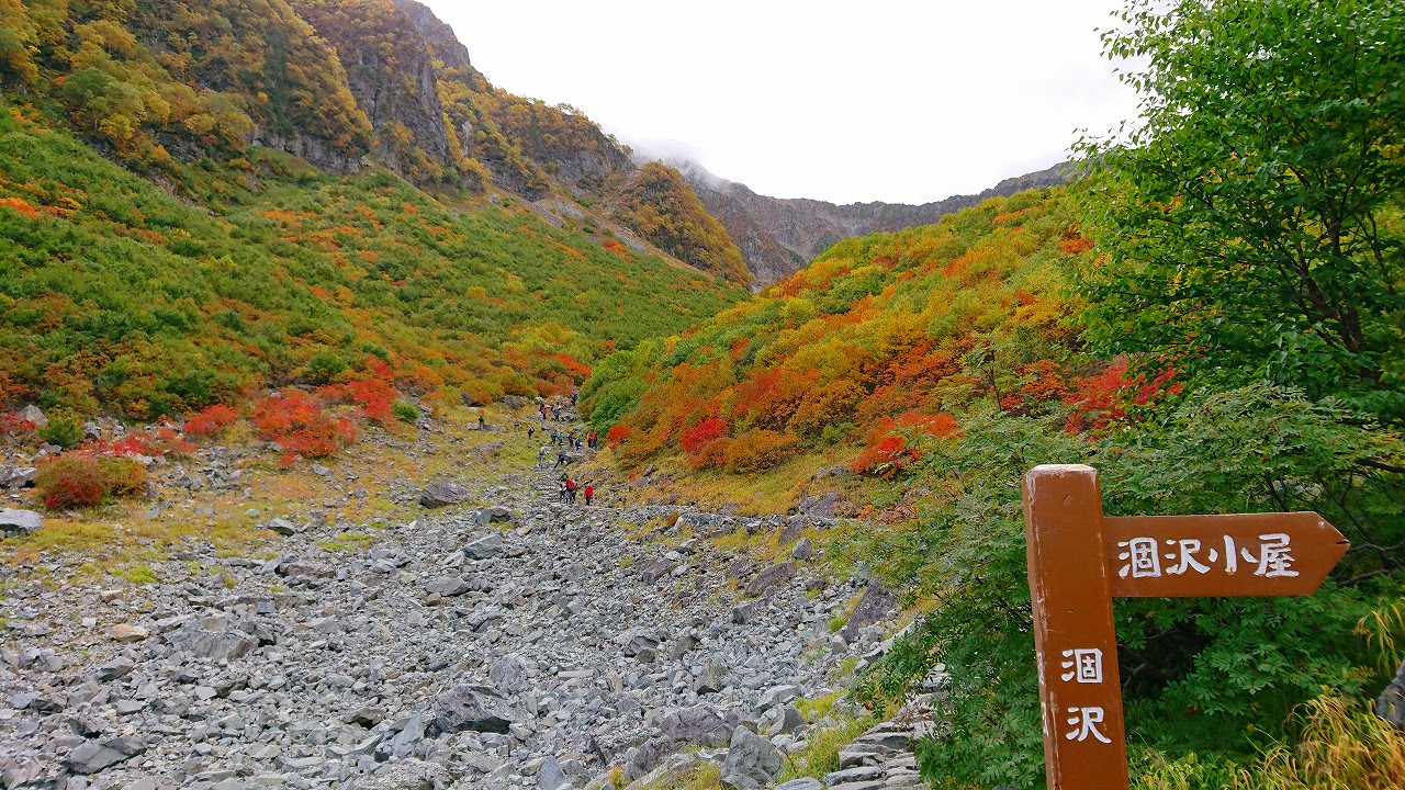 紅葉の涸沢から穂高縦走
