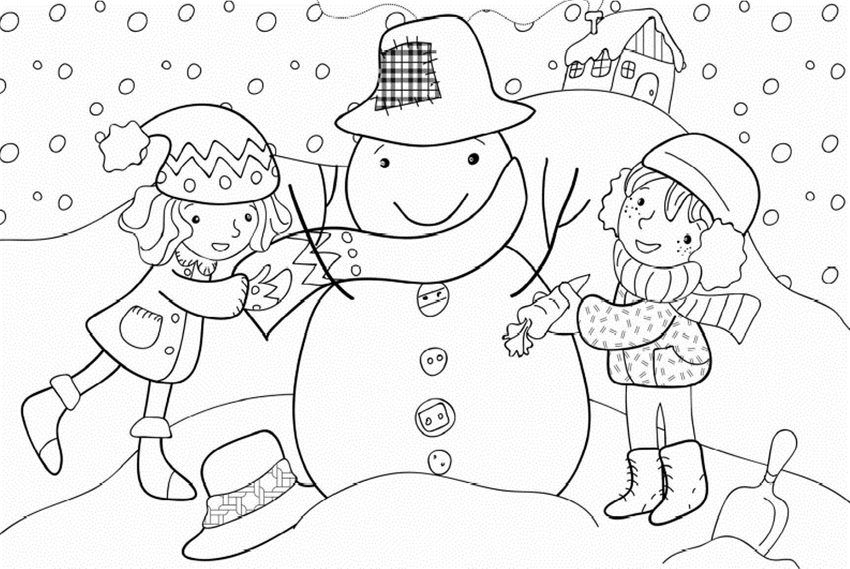 Winter Season Coloring Pages | Crafts and Worksheets for ...