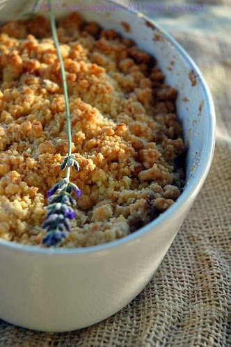 Crumble pere e lavanda