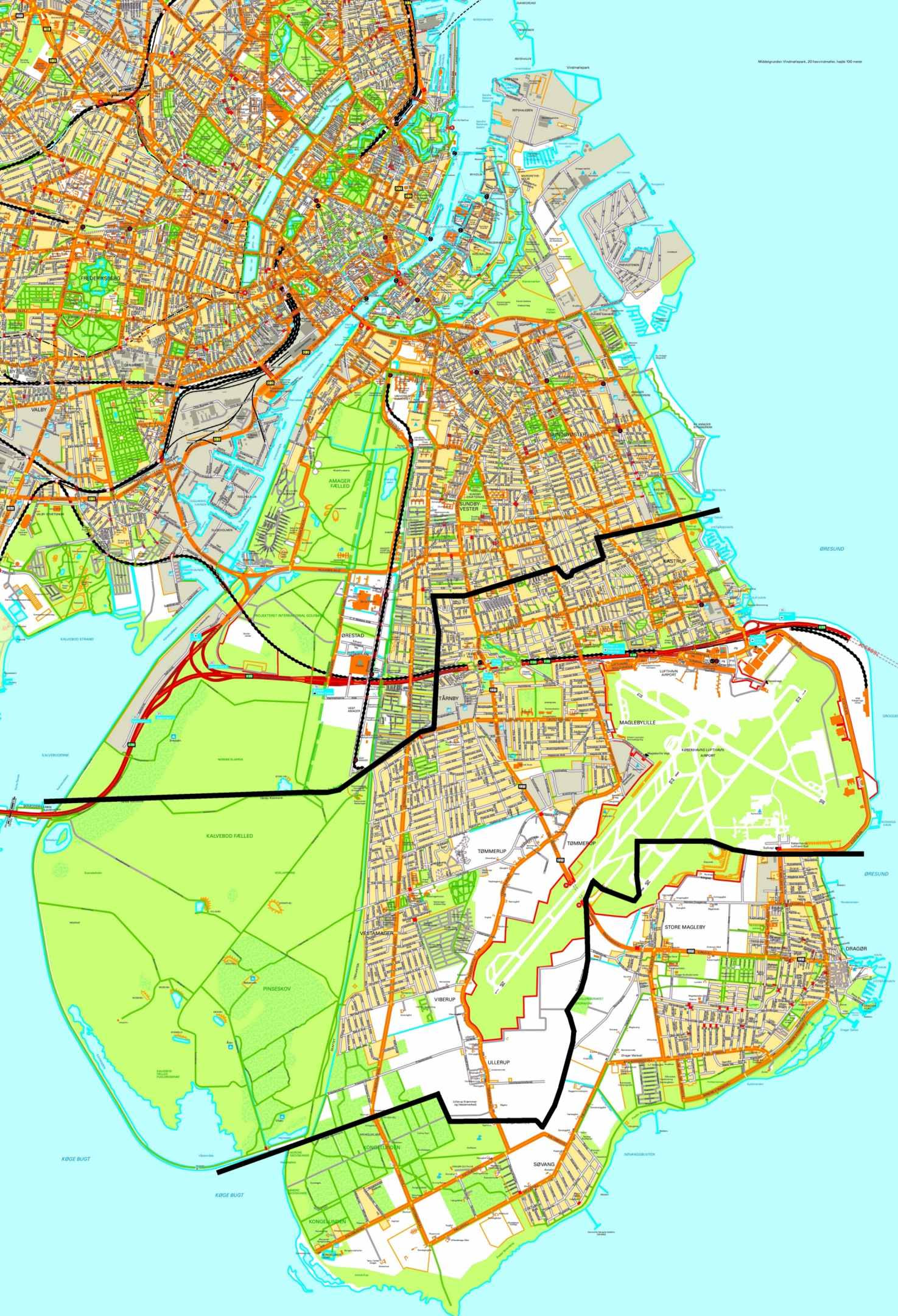 Kort Over KøBenhavns KommunegræNse Kort Over Københavns Kommunegrænse | stoffeerderijrozendal Kort Over KøBenhavns KommunegræNse