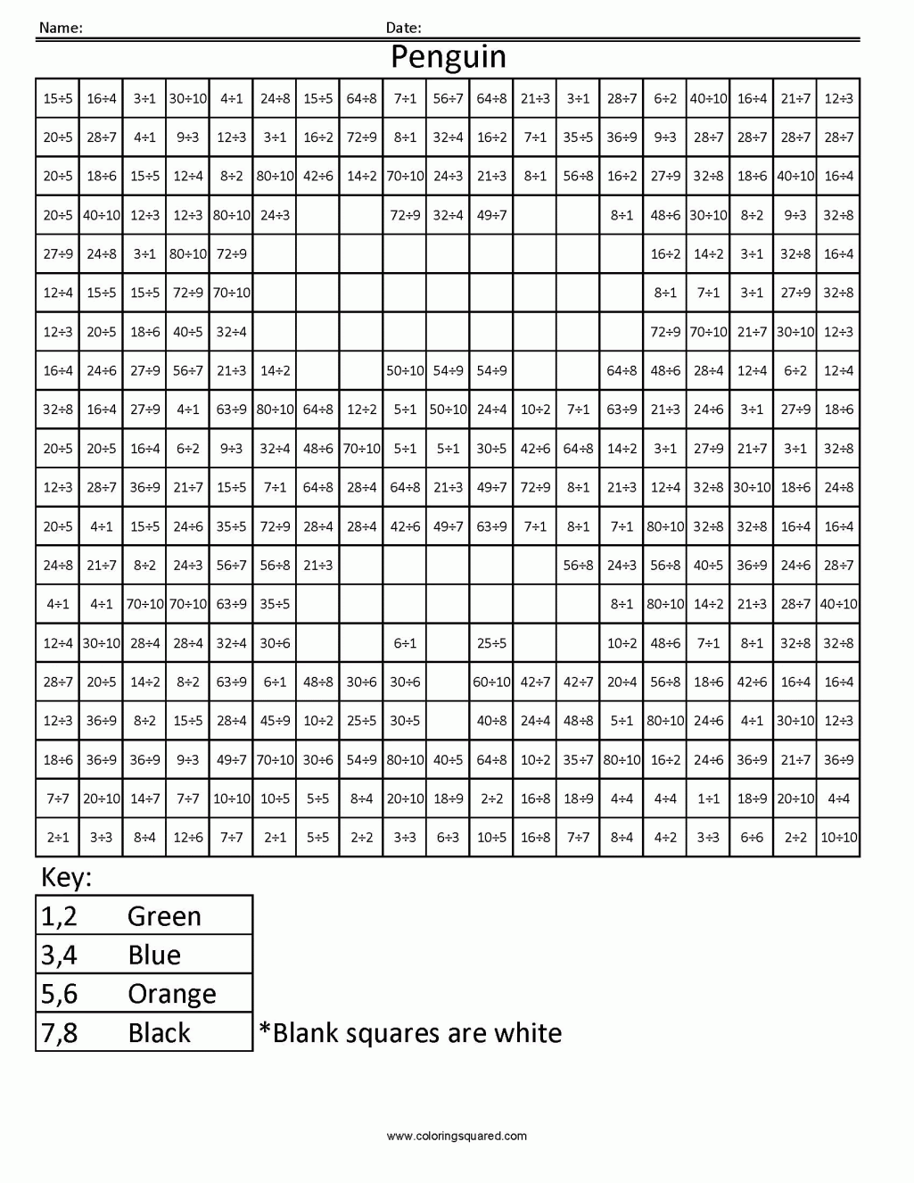 Free Coloring Pages Pixel Art Coloring Book Math For Kids ...