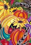 Toland Home Garden Colorful Cornucopia House Flag 109658