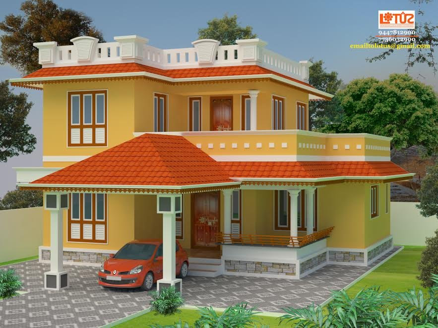 1170 Square Feet 3 Bedroom Kerala Style Double Floor Home ...