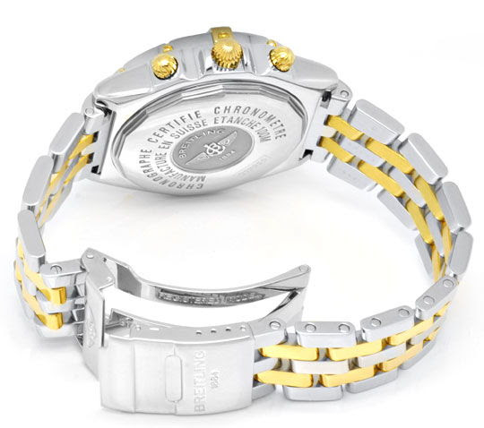 Original-Foto 4, BREITLING CROSSWIND STAHLGOLD PILOT-BAND TOPUHR F.NEUZ.