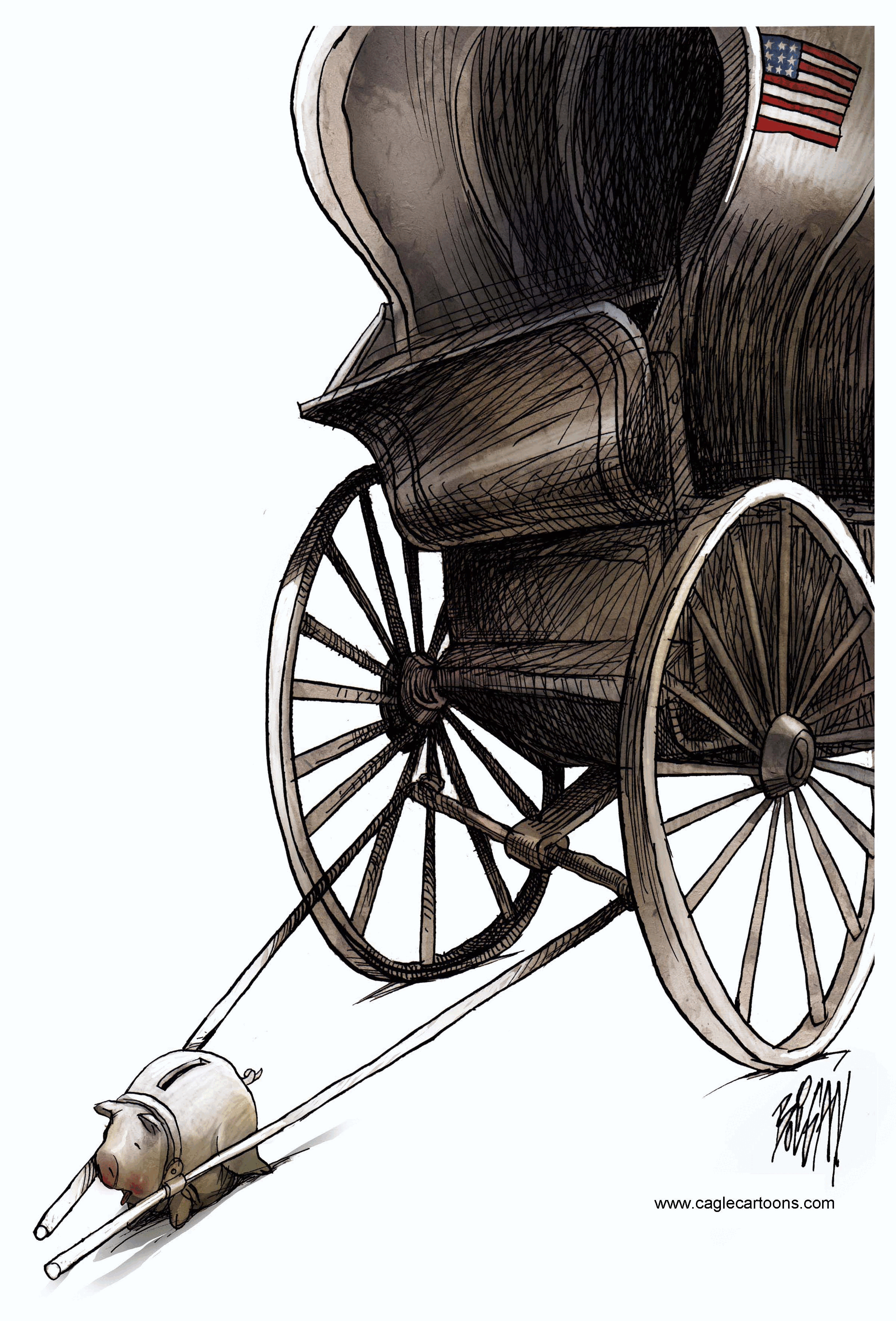 Cartoon by John  Darkow