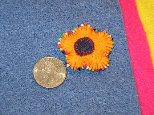Felt Flower Close Up