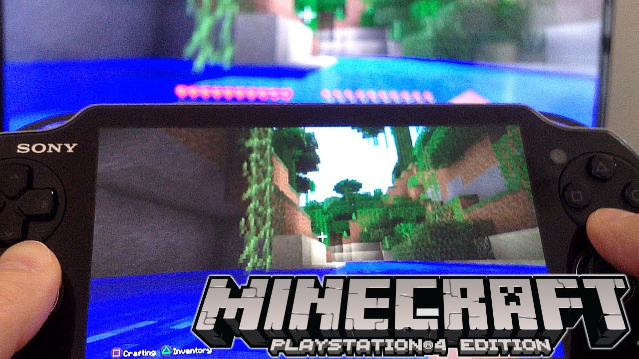 Minecraft PlayStation 4 Review: Vita Remote Play, Split 