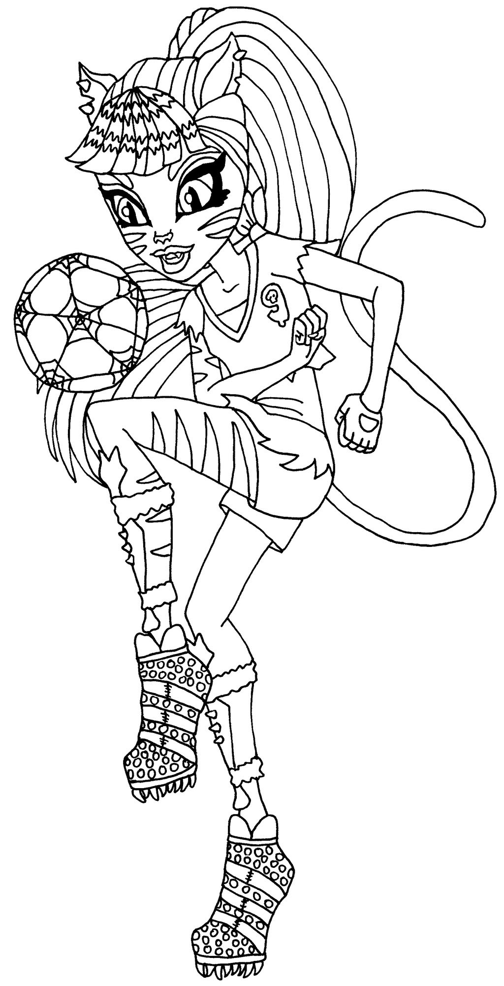 Coloriage Monster High Toralei Ã  imprimer