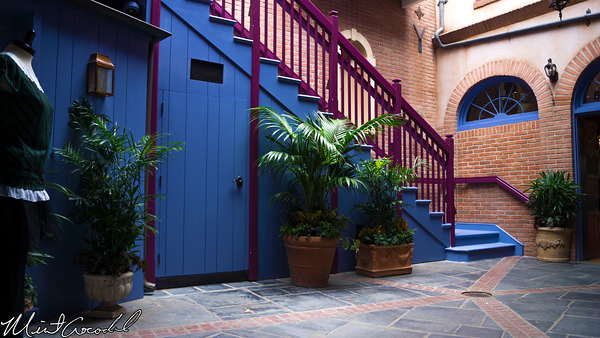 Disneyland Resort, Disneyland, New Orleans Square, Royal, Courtyard, Plants