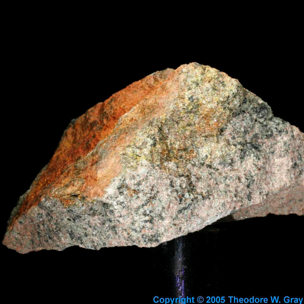 Uraninite, a sample of the element Uranium in the Periodic ...