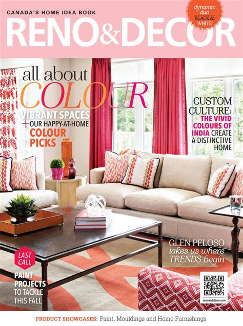 reno decor magazine august september  canada read