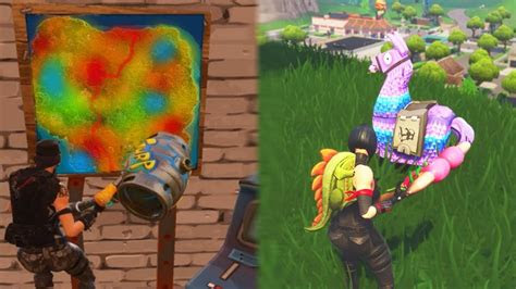 secret map  find  loot llama  fortnite loot llama