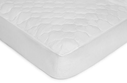 Kids Line Quilted Fitted 4 Ply Crib Pad, White