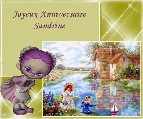Carte Virtuelle Joyeux Anniversaire Sandrine