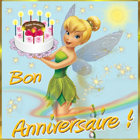 Bon Anniversaire Fee Clochette Et Gateau
