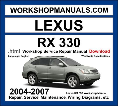 Download 2004 Lexus Rx330 Service Repair Manual Software
