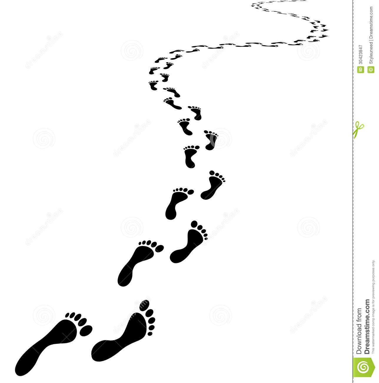 Download footprints clipart black and white - Clipground