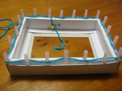 空き箱で編み物 マフラー Yummy Style