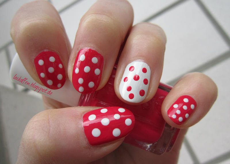 white polka dots